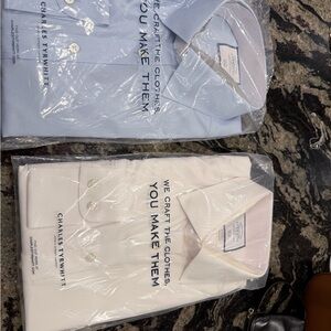 Charles Tyrwhitt Men's Light Blue and White Dress Shirts